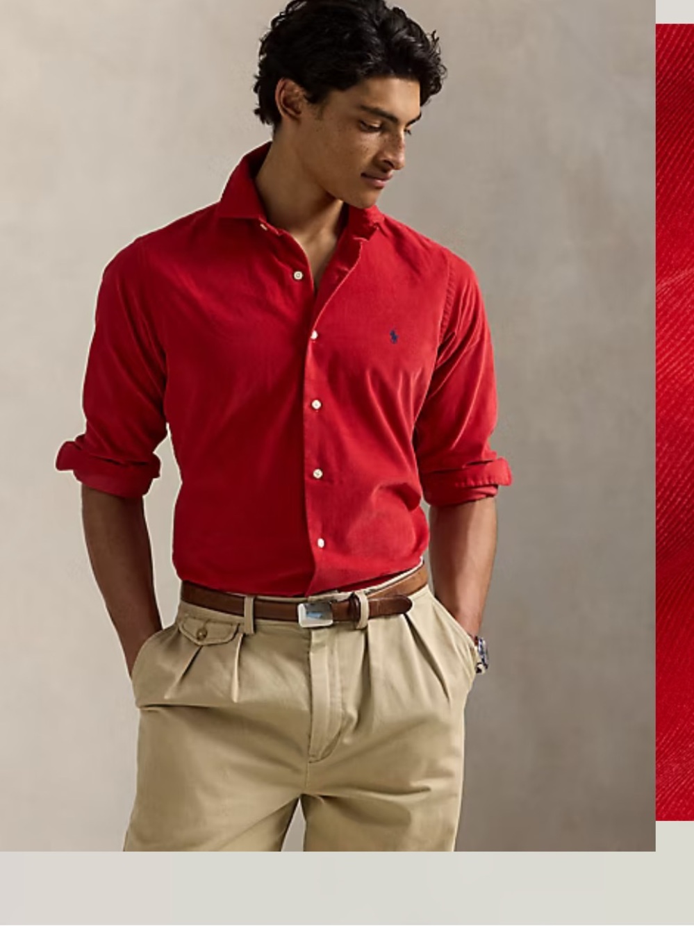 Mens Polo Ralph Lauren Corduroy Shirt